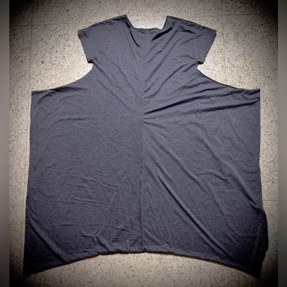 Trendy “Harem” Style Baggy Medium Grey Short Sleeve Zip Back jumpsuit - Picture 3 of 7